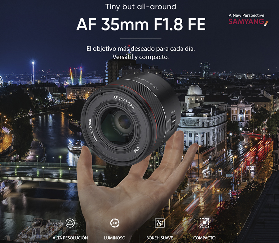 Samyang agranda su serie “TINY” con el nuevo AF 35mm F1.8 FE
